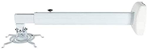 iggual SPP01-M - Soporte Proyector Pared de Color Blanco para Distancia Agujeros de 310 mm MAX hasta 50 Kilos