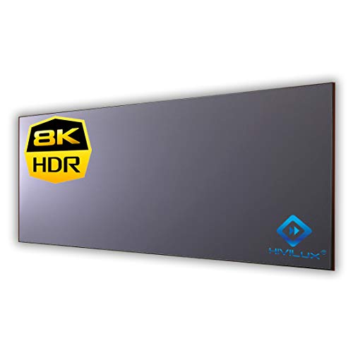 Lienzo ultrafino Zero de HiViLux sin marco, de alto contraste, gris, tela HiViGrey Cinema 5D/HDR Gain 1,35/sin bordes