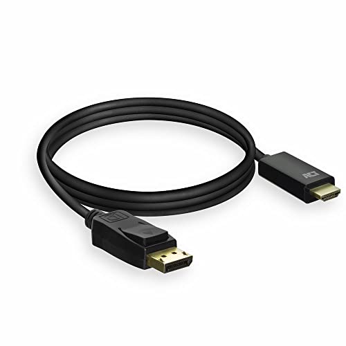 ACT Puerto de pantalla 4K a cable HDMI de 1,8 m, Ultra HD 4K@30Hz, Conecte PC al monitor/proyector HDMI - AC7550