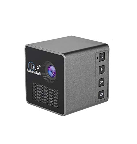 Mini Proyector Portátil 1080P,WiFi Proyector de Cine en Casa Soporte HDMI/USB/Tarjeta SD/VGA/AV/TV Box/PS4