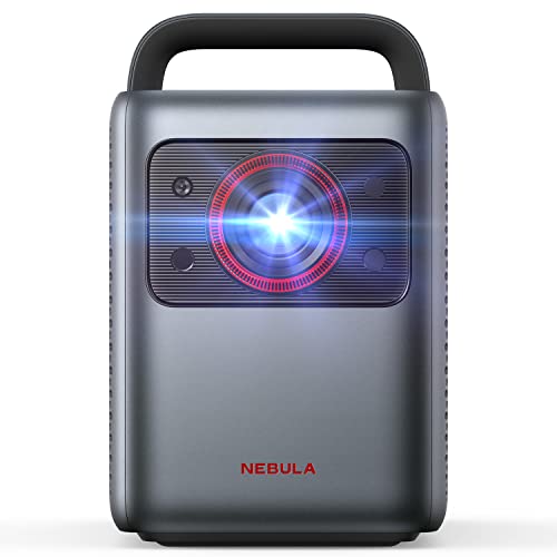 Nebula Cosmos Laser 4K, proyector Inteligente láser, corrección Trapezoidal automática sin cuadrícula, Dolby Audio, películas con Android TV 10.0, proyector 4K Ideal para Fiestas
