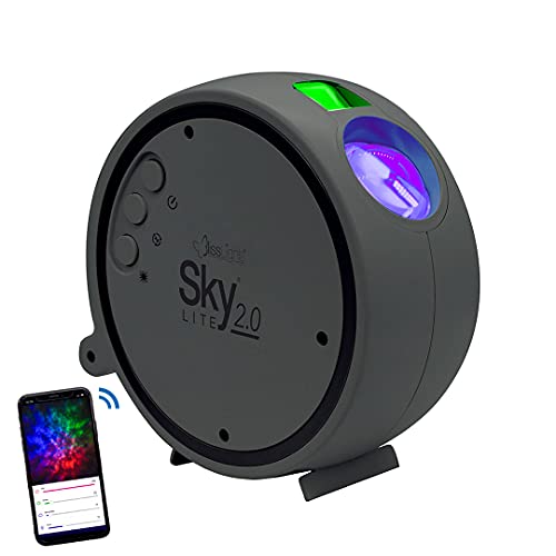 BlissLights Sky Lite 2.0, Proyector de estrella LED RGB, iluminación de galaxia, lámpara de nebulosa (estrellas verdes)