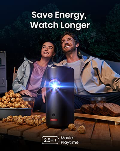 Nebula Anker Capsule 3 Laser 1080p, Smart, Wi-Fi, Miniproyector, proyector portátil, Dolby Digital, Enfoque automático, Imagen de 120 Pulgadas, 2,5 Horas de Tiempo de reproducción